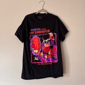 Steven Rhodes black t shirt